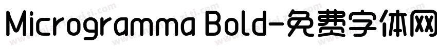 Microgramma Bold字体转换